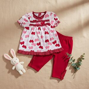 New Without Tags Baby Girl outfit set Shirt and Leggings size 24 months